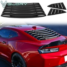 Fits 16-24 Chevy Camaro Ikon Style Rear Side Window Louvers 2pcs