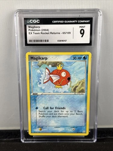 Pokemon Magikarp 65/109 EX Team Rocket Returns CGC 9 MINT 2004