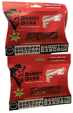 2 Packs Bandit Guns Sheriff Shotgun Rubber Bands