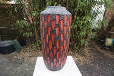 Vase fat lava  Scheurich 517 45 rot schwarz  ...