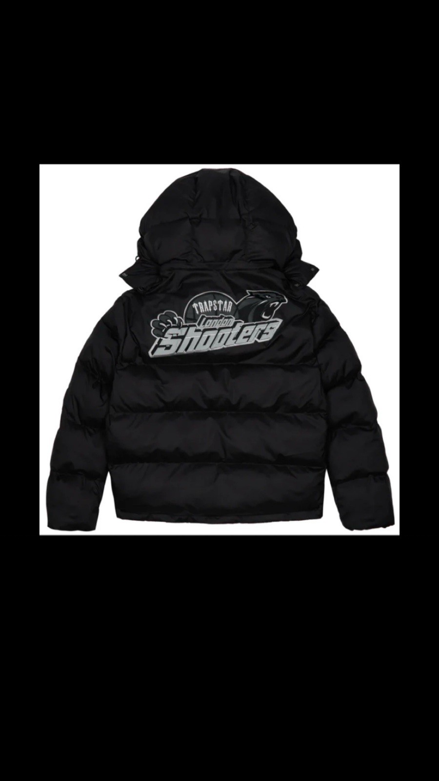 TRAPSTAR SHOOTERS HOODED PUFFER BLACK- XL image 2