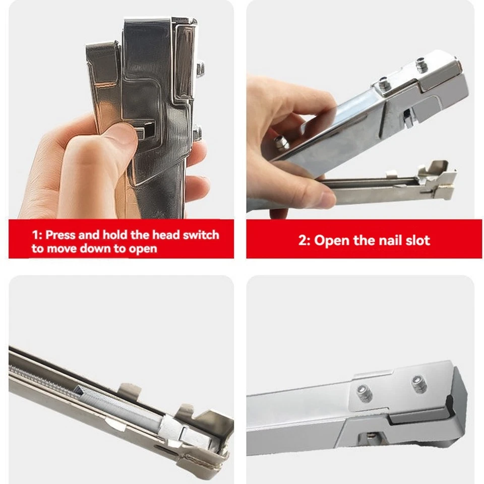Hammer Tacker Handheld Hammer Tacker forDoor Type Nails G7U68281 - Bild 2 von 4