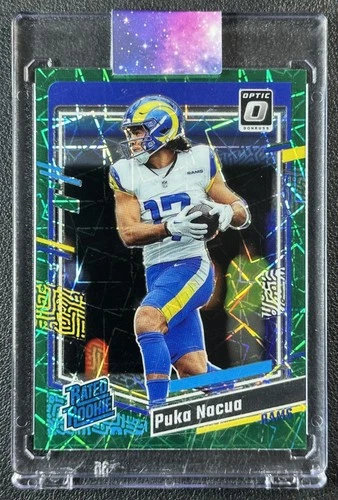 PUKA NACUA 2023 PANINI DONRUSS OPTIC #238 GREEN VELOCITY PRIZM RC RATED ROOKIE