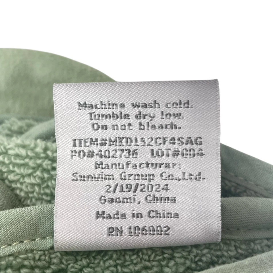 Juego de 2 Toallas de Mano Kassa Niños Verde Árbol Rana Bordado Terciopelo en Terry Foto 4 de 4