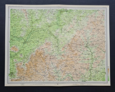 Antique 1903 Map - Stratford-upon-Avon - Cotswolds - Chipping Norton Bartholomew