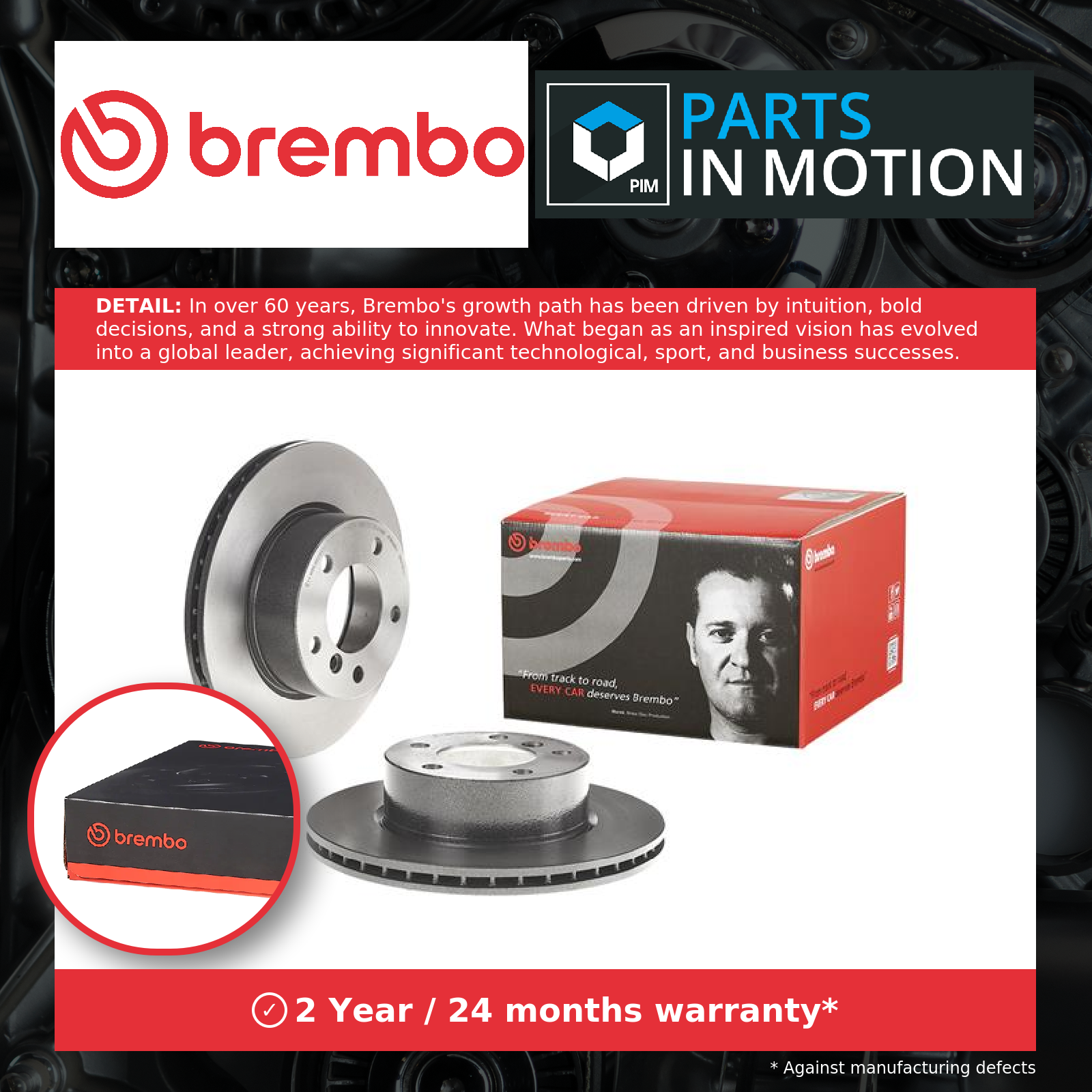 2x Brake Discs Pair Vented fits BMW 116 E81, E87 1.6 Front 04 to 11 284mm Set - Image 9