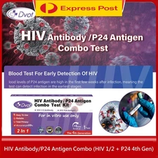 HIV test 2 in 1 Combo 4th Generation Free Express Post