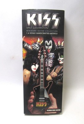 KISS Iceman Mini Guitar PAUL STANLEY 1:4 Scale ICON!C 2017 AXE HEAVEN