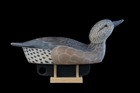 Handcarved handpainted PAIR of Wigeon decoys, drake and hen duck by Jeff Coats — photo 4