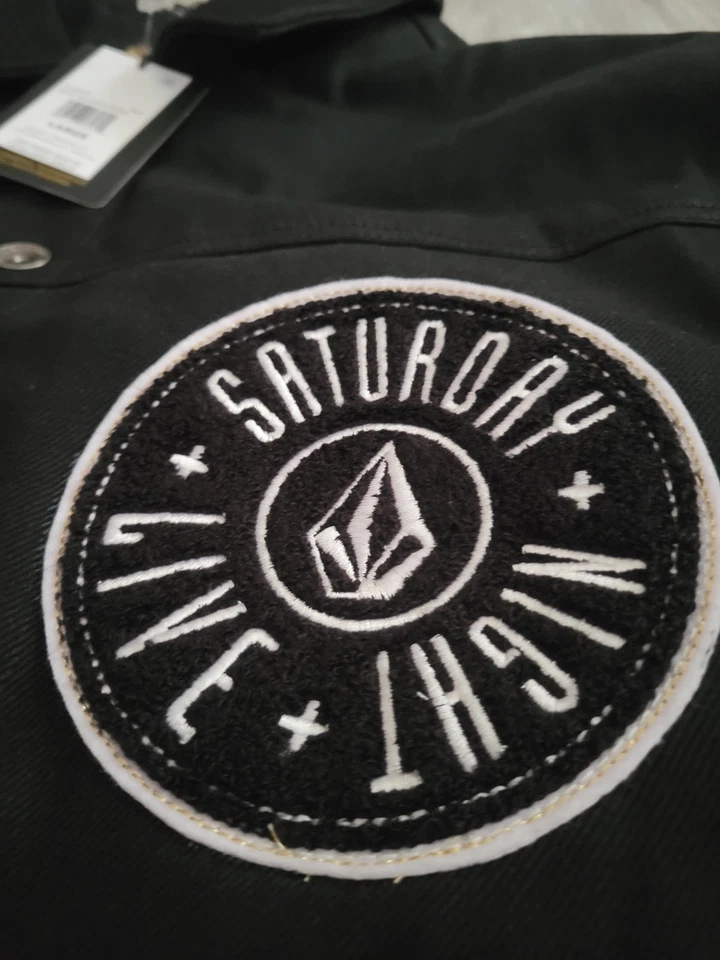 Volcom® SNL™ 50th Anniversary Embroidered Chenille Patch Jacket Sandler Leather - Image 4 of 4