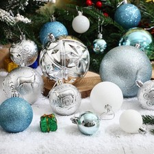 32 Pcs Christmas Ball Ornaments Set, 4", 3.15", 2.36", 1.57" Shatterproof Chr...