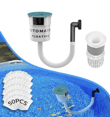 Surface Float Skimmer,2025 Upgrade,No Installation Required, no Adjustable...