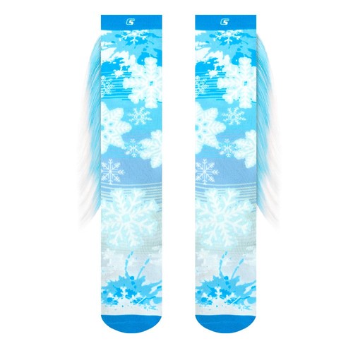 Calcetines Locos ESMERILADOS | Niñas Niños Adultos Divertidos Novedad Hasta la Rodilla - Talla se adapta a la mayoría - Imagen 3 de 8