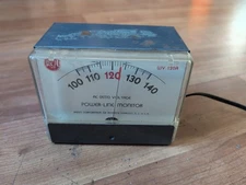 Vintage RCA Power Line Monitor, Voltage Meter, Model WV-120A - Working