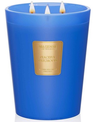 Peaceful Patchouli Scented Candle, 35oz 3 150H, Natural Soy Large Aromatherap...