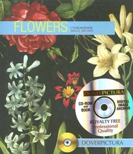 Flowers (Dover Pictura Electronic Clip Art) - Paperback By Dover - VERY GOOD