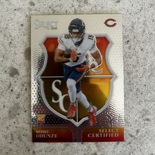 Panini Select Certified 2024 Rome Odunze Rookie #10 Chicago Bears Football Card