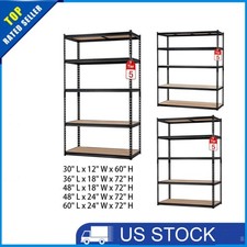 5 Tiers Garage Storage Shelves Heavy Duty Storage Racks 2500 LBS Capacity