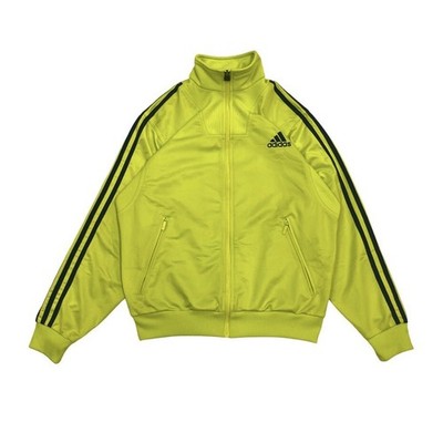 adidas vintage tracksuit jacket size boys XL in neon yellow | eBay