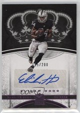 2017 Panini Preferred Crown Royale Rookie Pink 195/200 Elijah Hood #36 Auto 0nr3