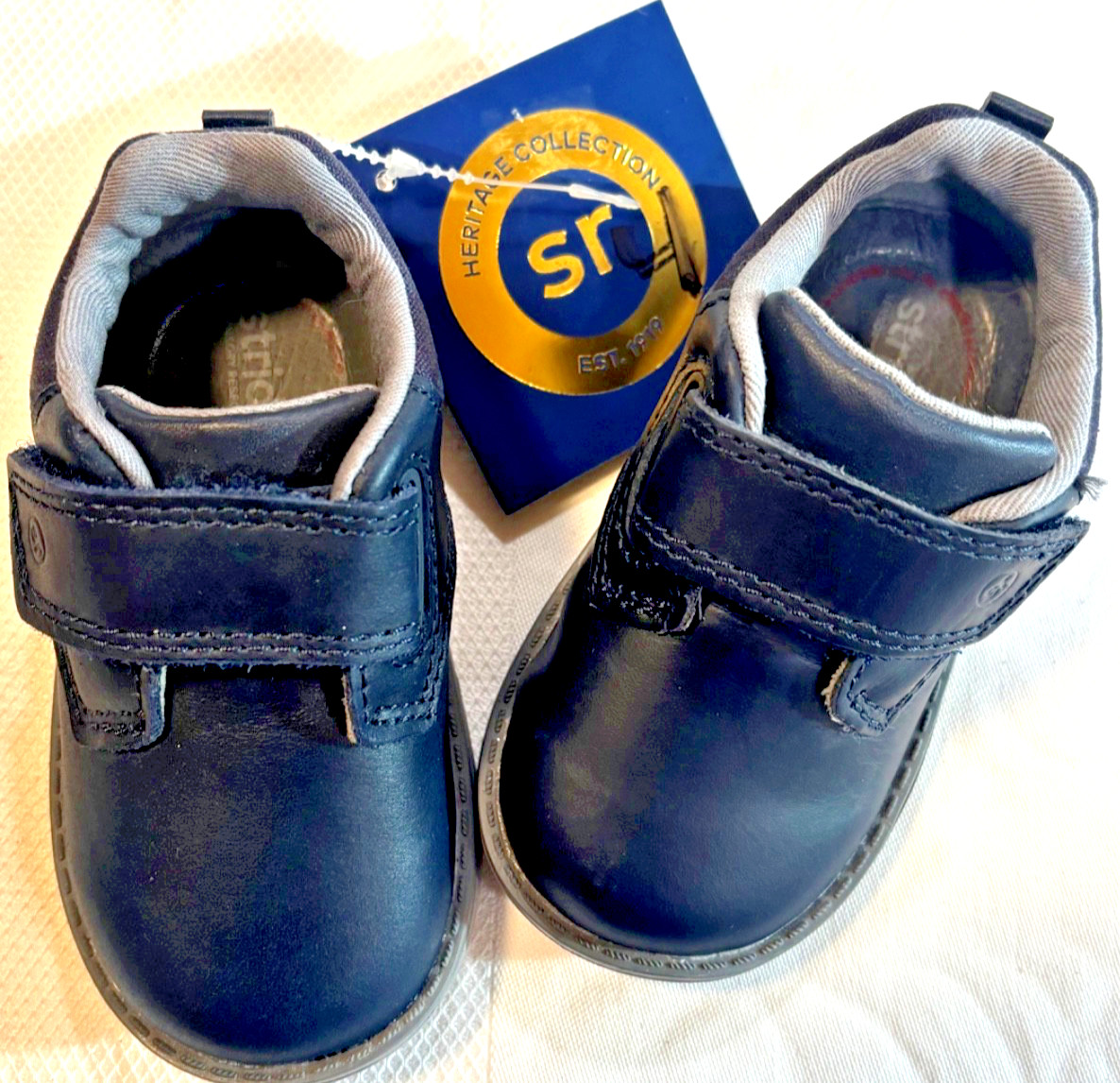 9-12 Months, Griffin Navy Leather