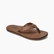 REEF Men's Lightweight Draftsmen Flip Flop Regular Sandal - Bronze Brown, Sizes