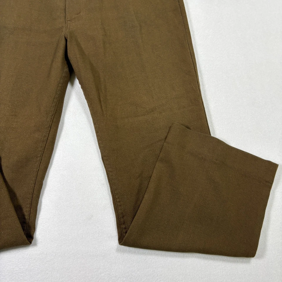 复古 Levis Sta-Prest 裤子 36x32 棕色 Perm Press 70 年代 80 年代 Mod 工作服美国 — 第 4/4 张图片