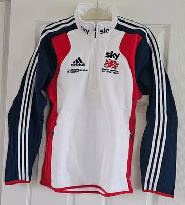 GREAT BRITAIN CYCLING TEAM FLEECE 1/2 ZIP SIZE 34/36 ADIDAS BNW TAGS BN IN BAG 