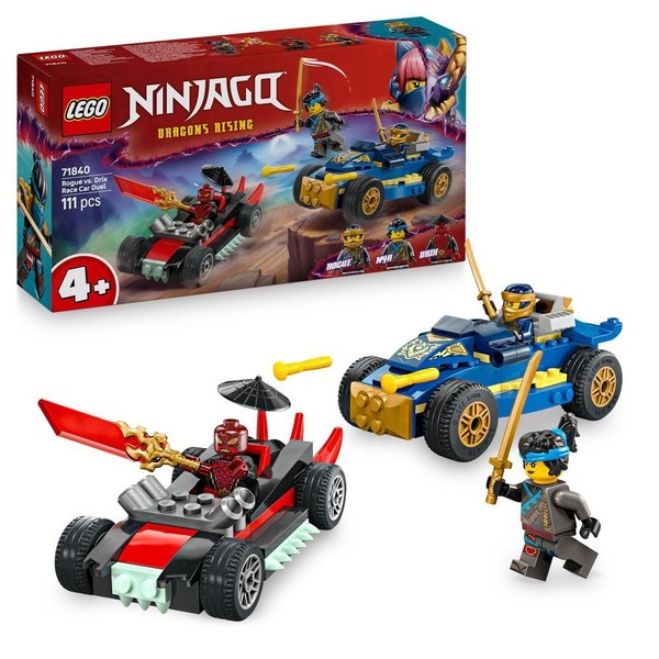 Lego® Ninjago 71840 Action-Autorennen: Rogue Vs. Drix Exklusiv!-image