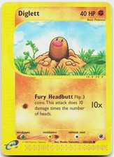 Diglett 106/165 Common Expedition Base Set Pokemon Heavily Played on eBay