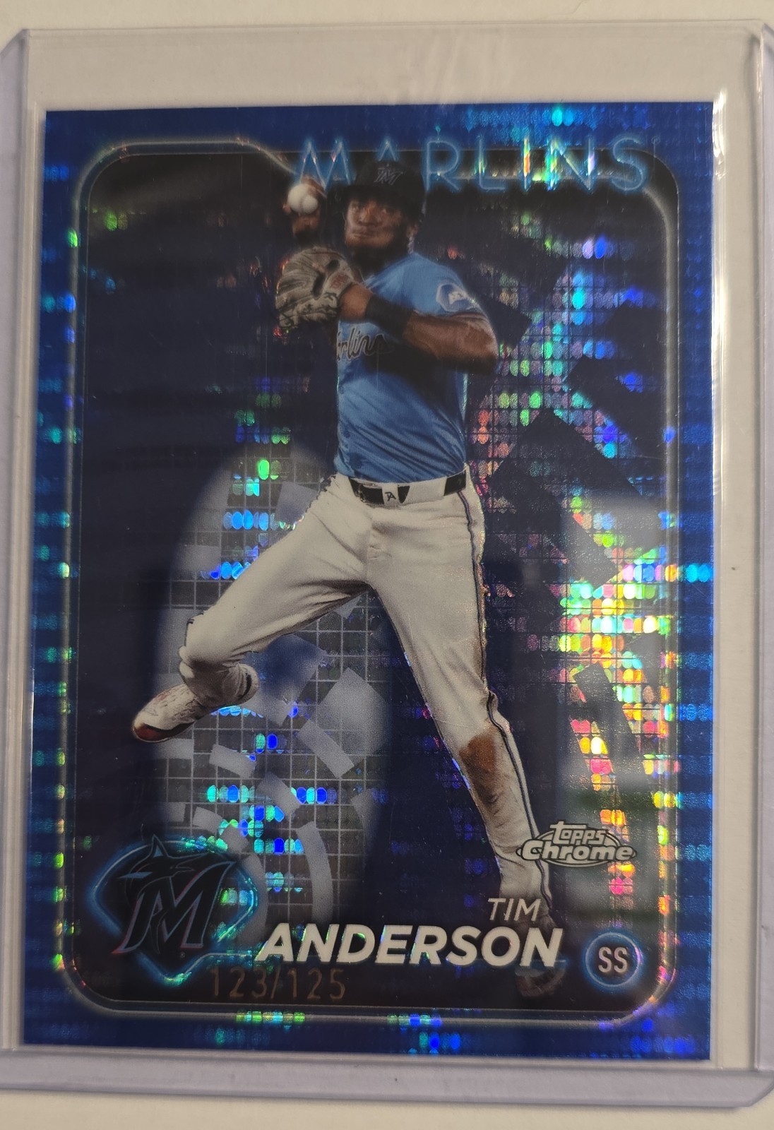 2024 Topps Chrome - Tim Anderson #204 Blue Sonar Refractor /125