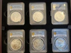 2021 Morgan & Peace Silver Dollar 6 Coin Set 100th Anniversary PCGS MS 70