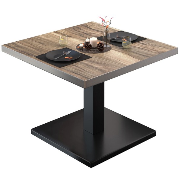 Bm | Bistro Loungetisch | B:T:H 80 X 80 X 41 Cm | Sheesham / Schwarz | Bistro...-image