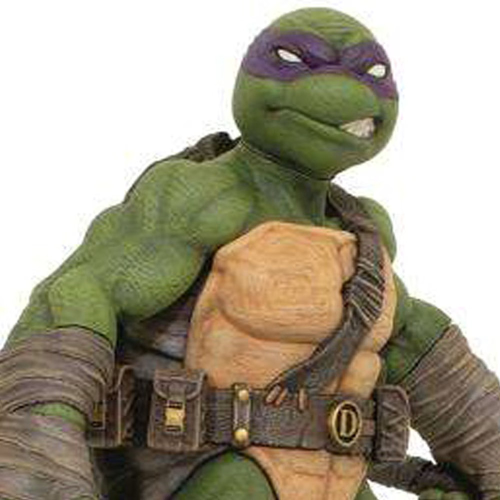 Figurine Donatello Gallery Les Tortues Ninjas avec socle décoratif sculpté