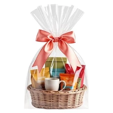 Cellophane Bags,16x24 Inch 20 Pcs Cellophane Wrap for Gift Baskets, Clear Bas...