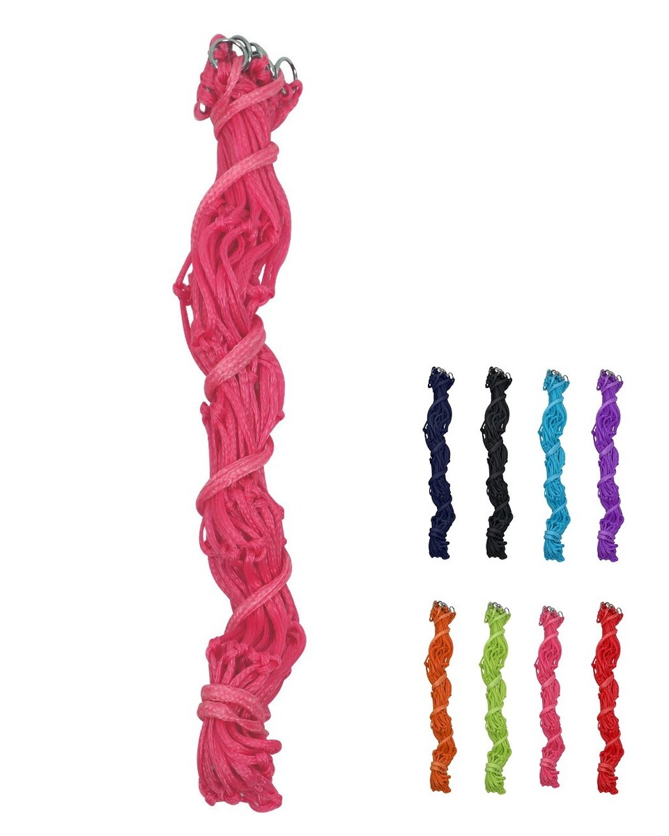 NETPROSHOP Bunte Heunetze für ca. 2-3 kg Heu Länge ca. 100 cm aus Nylon, Farbe:Schwarz NETPROSHOP Bunte Heunetze für ca. 2-3 kg Heu Länge ca. 100 cm aus Nylon, Farbe:Schwarz