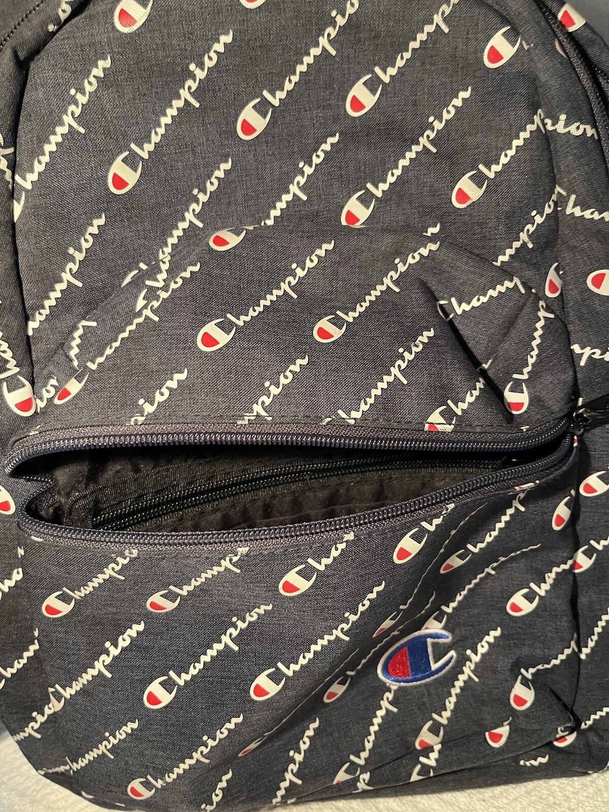 Champion Logo Design Small Backpack - Adjustable … - image 6