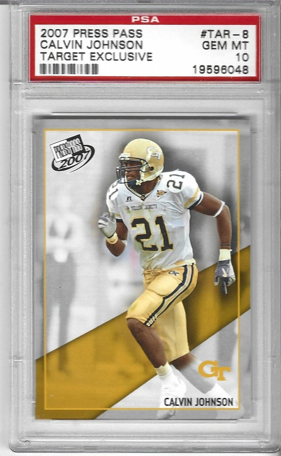 Calvin Johnson Press Pass Target Exclusive #TAR8 Base