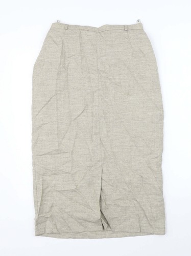 Eastex Womens Beige Polyester Blend Straight & Pencil Skirt Size 10