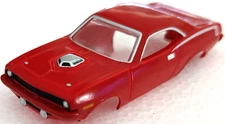 Plymouth HEMI CUDA Rallye Red JL TJet HO Slot Car BODY for AURORA autoworld DASH
