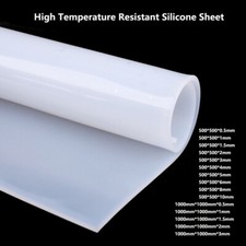 Clear White High Temp Soft Silicone Rubber Sheet Plate Mat 0.5mm-10mm Thick Mat