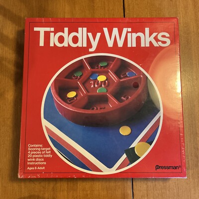 Vintage - Tiddly Winks, #1527, Pressman Game USA New Factory Sealed