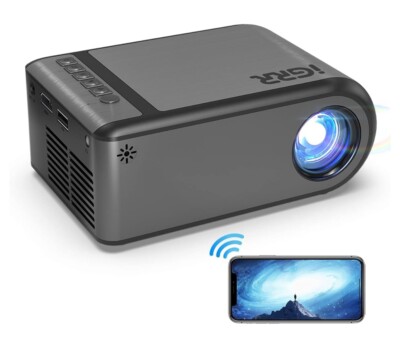 iGRR Mini Portable WiFi Projector, Supports 1080P Pixel Home Theater