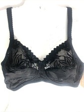CHANTELLE BRA MADE IN MOROCCO DESIGNED FRANCE 2102 SIZE C BLACK LACE EMBROIDER