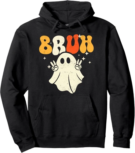 Kapuzenpullover✨Bruh Geist Halloween Geist Trick or Treat Süßigkeiten Geschenk Unisex◈ - Bild 1 von 1