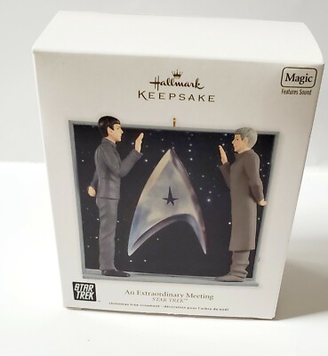 Hallmark Keepsake Ornament 2012 Magic Star Trek An Extraordinary Meeting NIB
