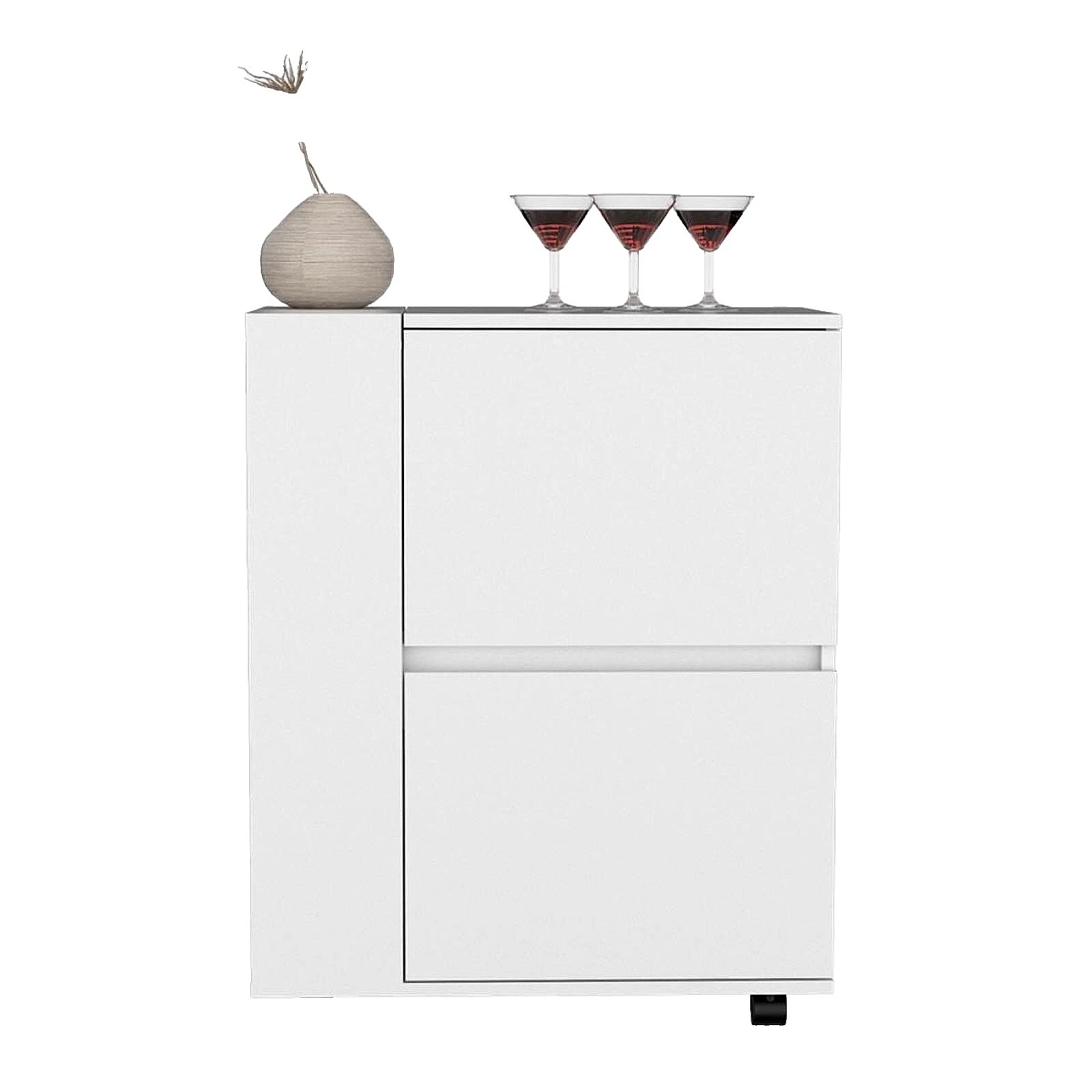 Sala de Estar Blanco bar carros y carros de servir