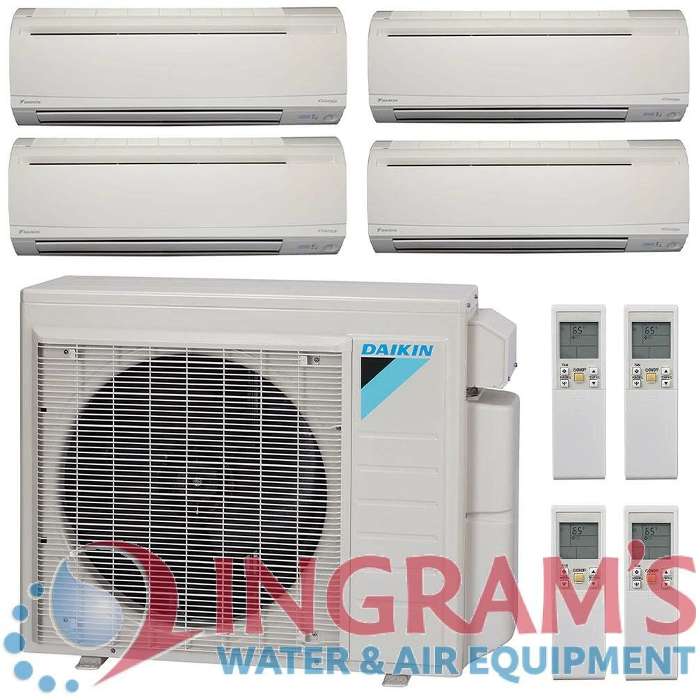 36k BTU 17.7 SEER Daikin Ductless Heat Pump Split System - 4 Zone Wall  Mounted - | eBay