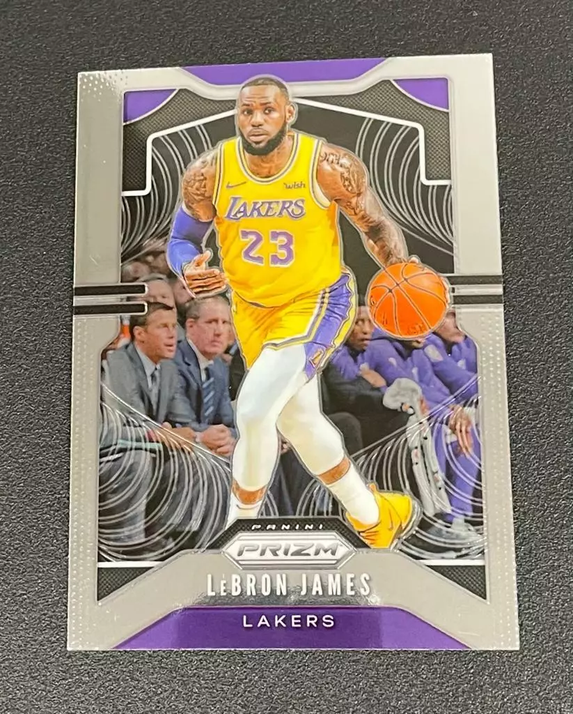 2019-20 Panini Prizm LEBRON JAMES Base Card No 129 LAKERS