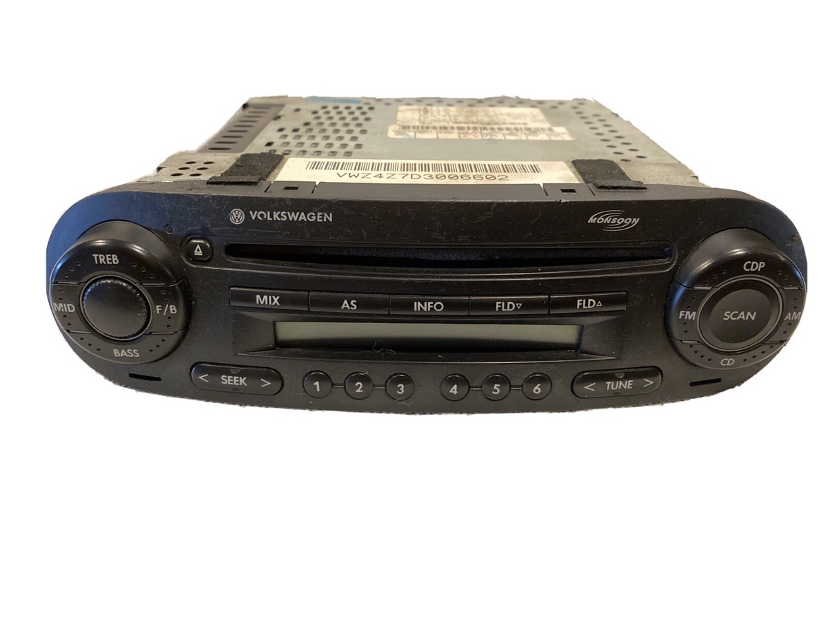 VW Beetle CD MP3 Monsoon System Radio | 1C0 035 196M | Genuine OEM